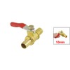 sourcingmap Ball Valve Shut-off Valve, 10mm Hose Barb to 10mm