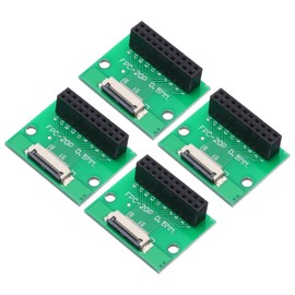 sourcing map 4pcs FFC FPC Connector Board 20 Pins 0.5mm Socket to 2.54mm Double Row Female Header Strip Adapter, PCB Converter Board for LCD TVs/Digital Cameras/Laptops