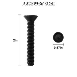 5/16-18 x 2" Flat Head Trailer Floorboard Deck Screws, Type F, T-40 Drive(Torx Plain - Six Lobe Drive) - 90 Pcs