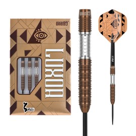 ONE80 Steel Dart Luxor VHD 90% Tungsten Steeltip Dart Steel Dart Set with Shafts and Flights, High-Quality Tungsten Steel Darts (Barrel 03, 23 g)
