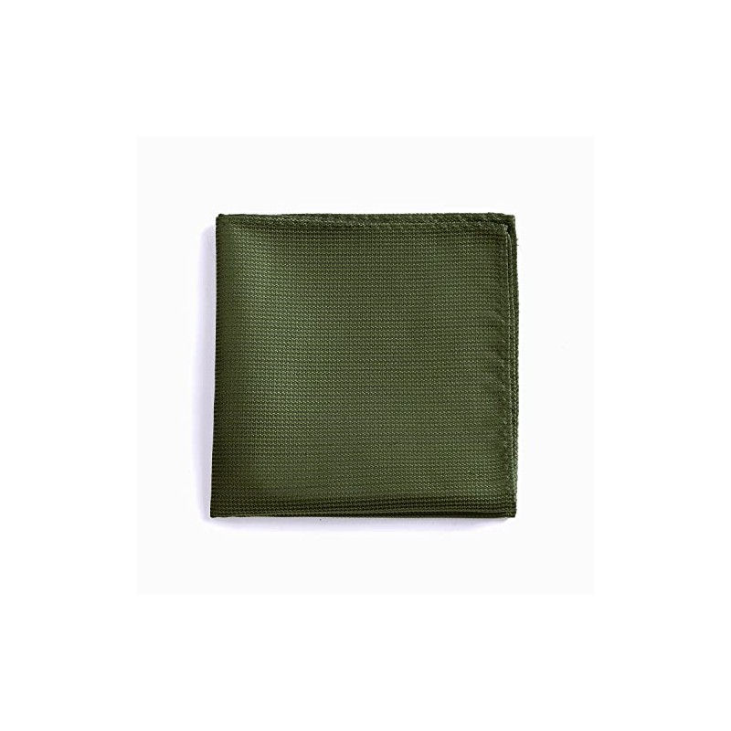 fortunatever Mens Solid Pocket Square (Olive Green)