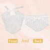 3Pcs Lace Head Scarf Flower Pattern Cute Adjustable Triangle Headscarf