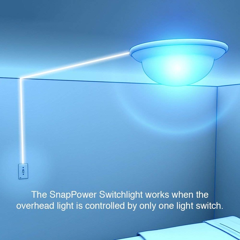 SnapPower 3 Pack SwitchLight - LED Night - for Single-Pole
