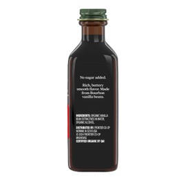 Simply Organic Pure Madagascar Vanilla Extract, 4-Ounce Glass Jar, Certified Organic, Gluten-Free, Sugar-Free Flavor For Smoothies