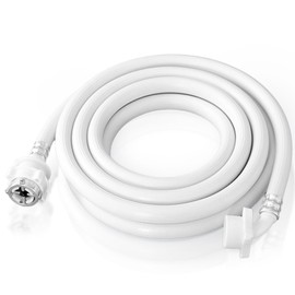 GDLPZM 6.6FT 2 meter wave wheel drum washing machine water supply pipe extension pipe with steel head, fully automatic drum washing machine water inlet hose