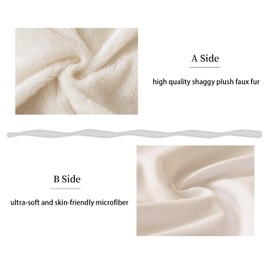 WhatsBedding Memory Foam Body Pillow with Plush Fuzzy Cover, Full Body Pillow for Adults, Long Pillow for Sleeping, Soft Pillow Fluffy Supportive