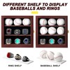 Baseball Display Case Championship Ring Display Case, Wooden Wall Cabinet