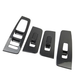 Korlot Carbon Fiber Style Window Lift Trim Switch Panel Cover Accessories for 2020-2025 Kia Telluride