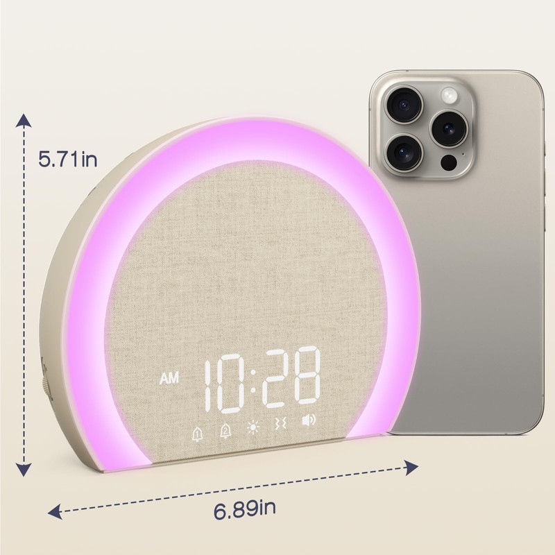 ANJANK Extra Loud Alarm Clock with Wireless Bed Shaker, Vibrating