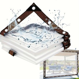 Waterproof Clear Tarp With Seal - Rainproof Outdoor Cover For Patio, Chicken Coop, Porch Awning And Camping - Color: 118*78.7inch
