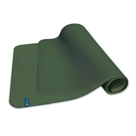 Wai Lana Green Ecomat Yoga Mat, Color: Willow, Size: 1/4" H x 24" W x 68" L, Water-and Sweat-Resistant, Soft, Supportive Surface for Optimum Comfort