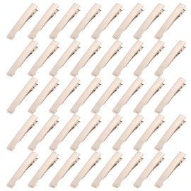 ENN LLC Hair Clips, Approx. 40 Pieces, Hairpins, Hair Clips, Metal Fittings, Hair Accessories, Parts, DIY, Hobby, Commercial Use, Silver, 1.8 inches (4.5 cm)