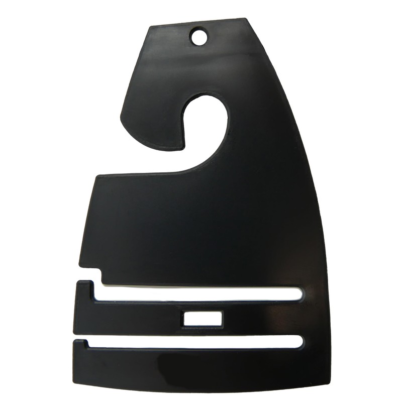 Black Neck Tie Hangers for Retail, Economic Plastic Tie Hooks
