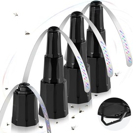 Fly Fans for Tables, Bug Fans with Holographic Blades, Battery Operated Fly Repellent Fan, Keep Flies Away from Picnic, BBQ, Restaurant, Party, Indoor and Outdoor, 4 Pack