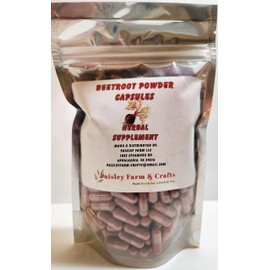 Beetroot Powder Capsules 300 Ct - Pure Herbal Supplement, Fresh On Demand!
