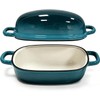 HCXCQLSUY Enameled Cast Iron Oval Dutch Oven for Bread Baking,