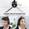 TECKNET Wireless Headset, Bluetooth Headphones with Noise Cancelling Microphone for