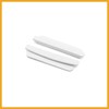 Partuto 8pcs White Plastic Car Body Door Side Edge Anti-collision