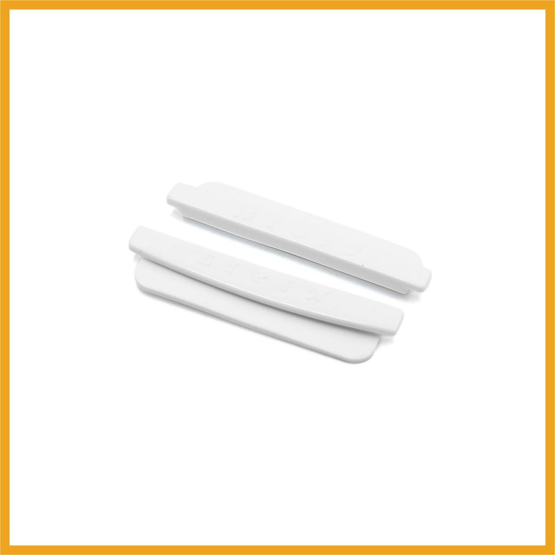 Partuto 8pcs White Plastic Car Body Door Side Edge Anti-collision