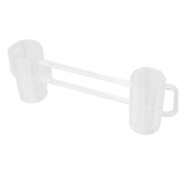 Beer Mug Acrylic Double Conjoined Beer Glass with Handle for