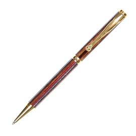 Slimline Twist Pen - Titanium Nitride - Royal Jacaranda