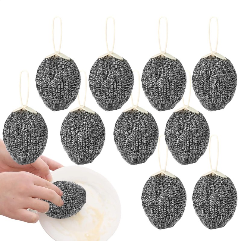 Stainless Steel Wool Pads - Stainless Steel Scrubbers for Dishes