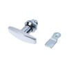 T Tulead 2Pcs Thumb Operated Cam Lock Silver T-Handle Swing