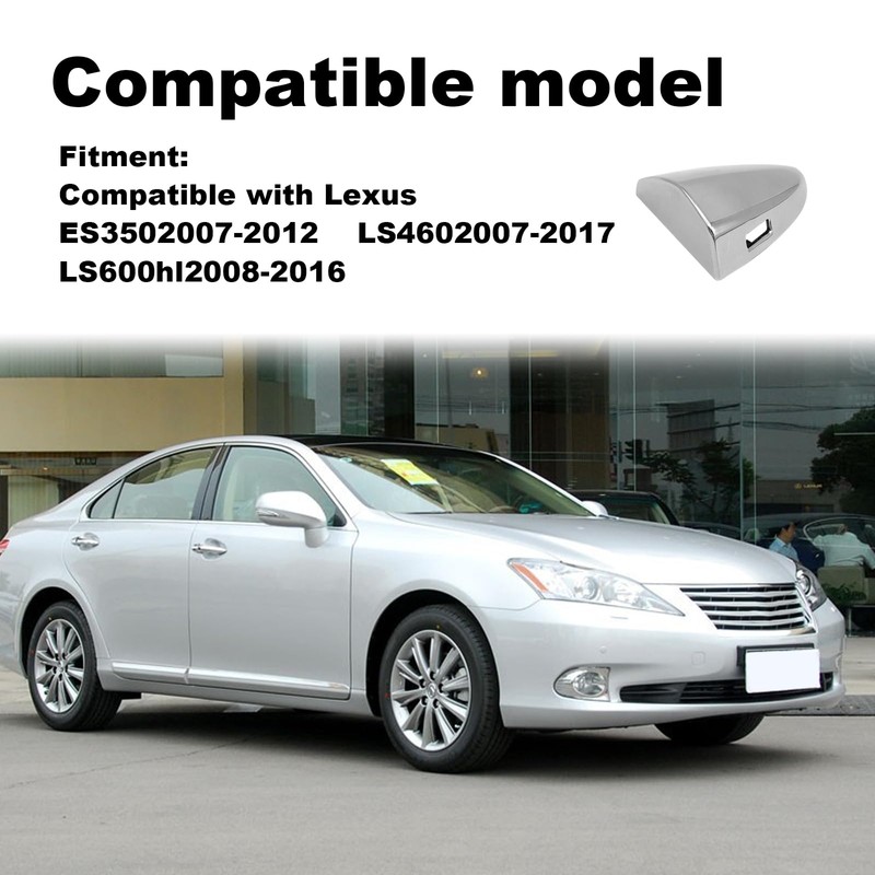 Door Handle Cover Cap Chrome Plated Compatible with Lexus ES350