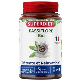 Superdiet Passionflower Organic 45 Capsules