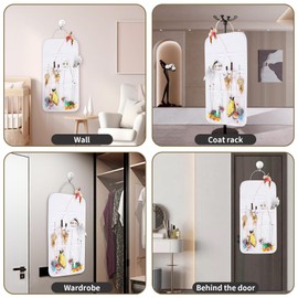 Cat Wand Toy Storage Hanging Bag,High Capacity Cat Wand Toy Storage Bag, Indoor Cat Toy Storage Organizer,Lightweight Pet Toy Storage Bag for Neatly Organizing Teaser Wand Toys,Keep Home Tidy(White)