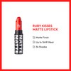 Ruby Kisses Lipstick, Matte Finish, Long-Lasting, Highly Pigmented, Smooth Apply,