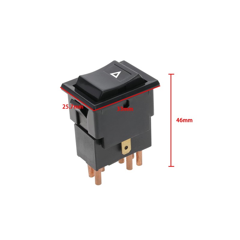 ECSiNG Hazard Light Switch Hazard Warning Lamp Switch YUF101490 7-pin