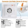 MEOZRI Bathroom Exhaust Fan with LED Light Ceiling Mount Ventilation
