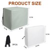 Nkiy Quen 2 Pack Insulation Window Air Conditioner Cover Set-Adjustable