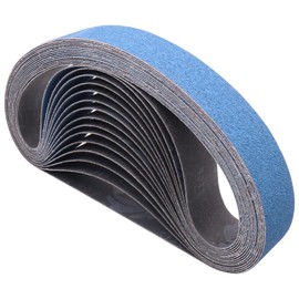 15 Pack 1-1/2 x 30" Zirconia Sanding Belts for Pipe Belt Sander, 1-1/2x30 Inch Sander Belts for Pipe Tube Polisher Sander, 1.5" x 30" Zirconia Metal Grinding Sand Belts for Polishing, 80 Grit