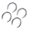 4pcs Horseshoes Aluminum Alloy Light Weight Reliable Practical Horse Riding