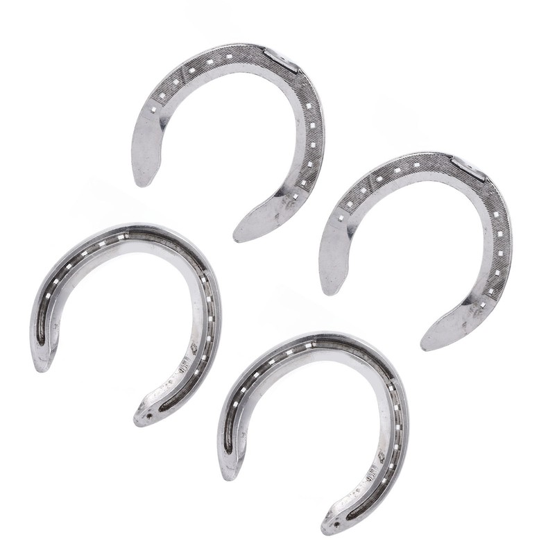 4pcs Horseshoes Aluminum Alloy Light Weight Reliable Practical Horse Riding