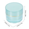 OHPHCALL Empty Acrylic Cream Bottles 10g Storage Jars with Lids