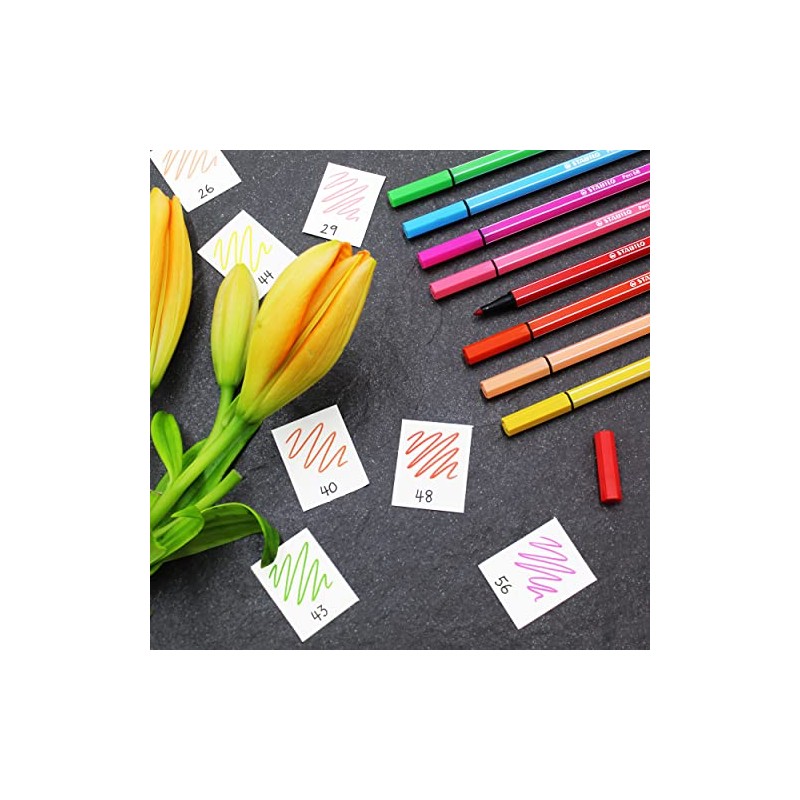 STABILO Pen 68 Premium Fibre Tip Pen Set of 8
