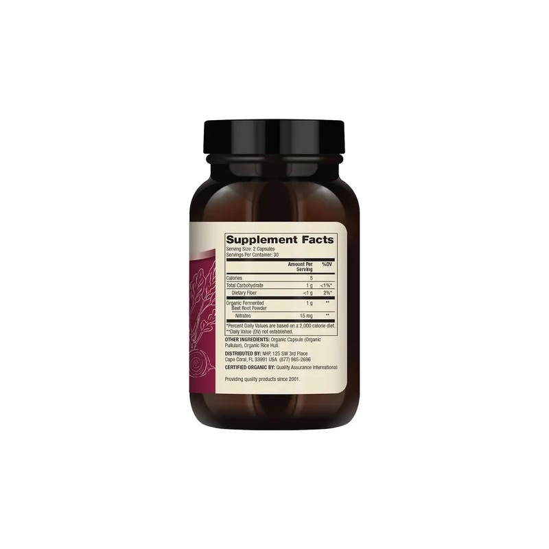 Dr. Mercola Remolacha Fermentada Orgánica 60 Cápsulas Suplemento Deportivo