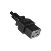 DINIC Power Cable CEE 7/7 Earthing Contact Plug to C19