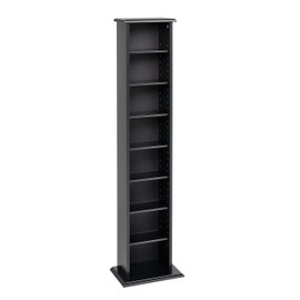 Prepac Slim Multimedia Tower Storage Cabinet, Black
