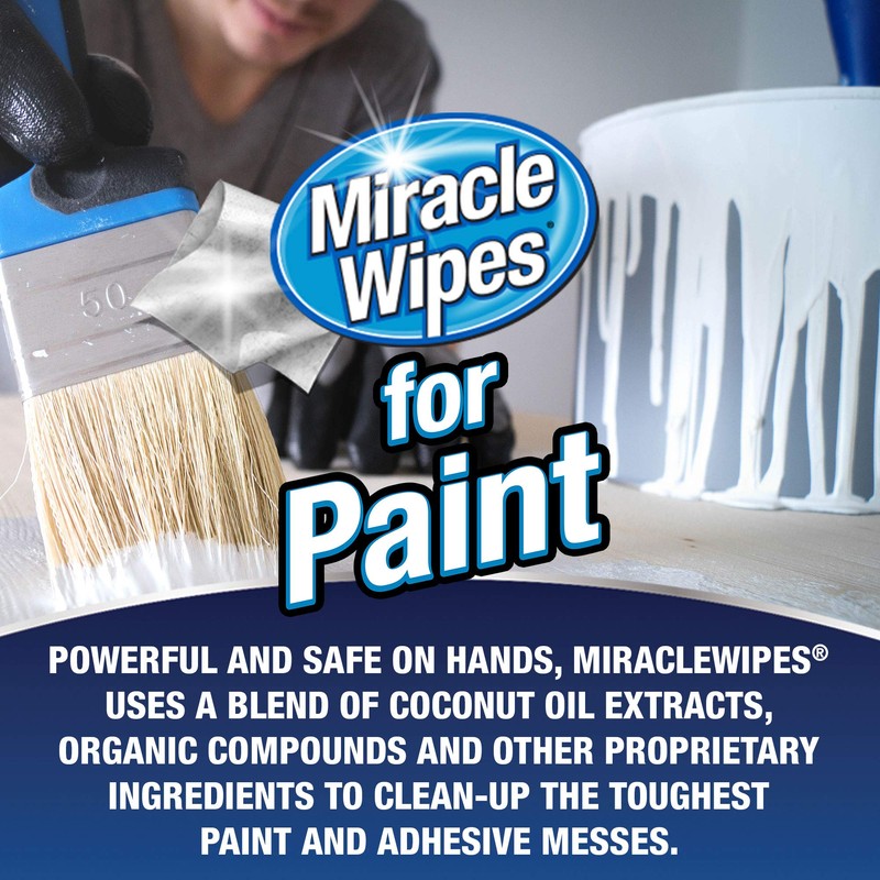 MiracleWipes for Paint Prep & Cleanup, Remove Tough Grime Build-Up,