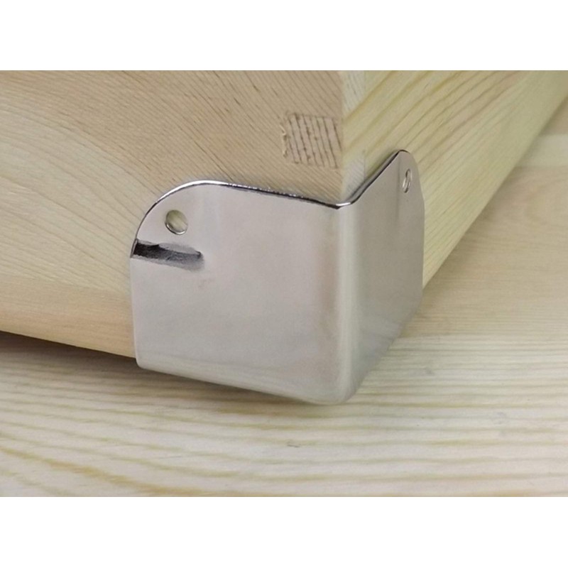 Chrome Plated Iron Corner Protector Metal Box Corner Support Angle