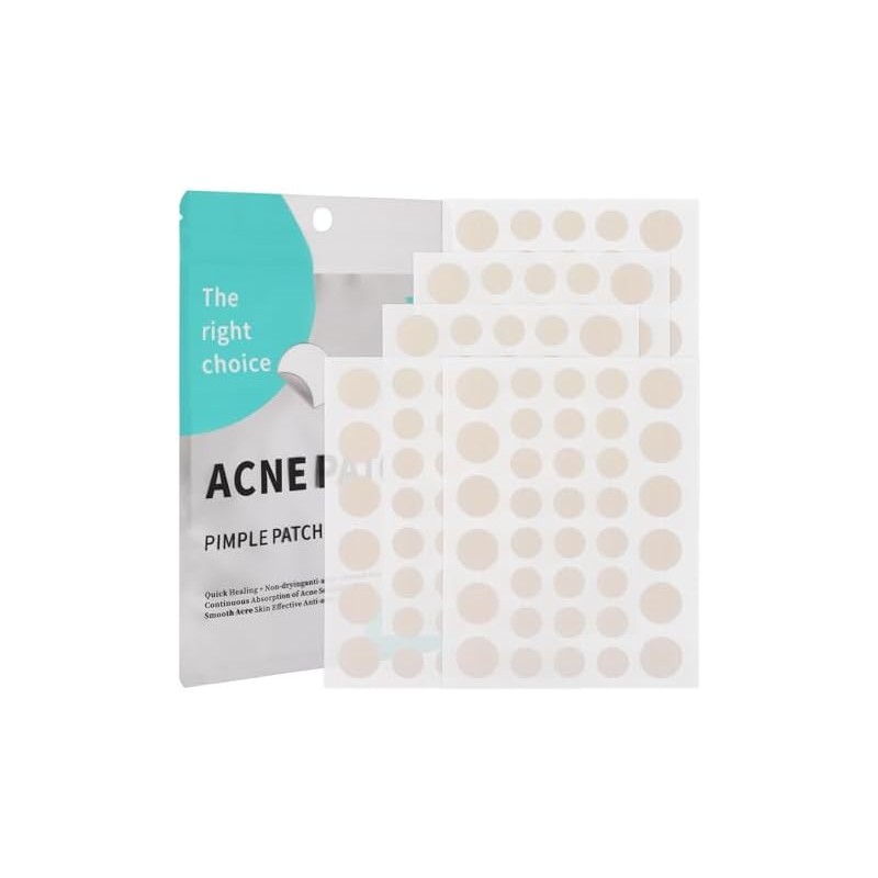 GeeRic Parches para Acné Invisibles, 180 Unidades, Hidrocoloide