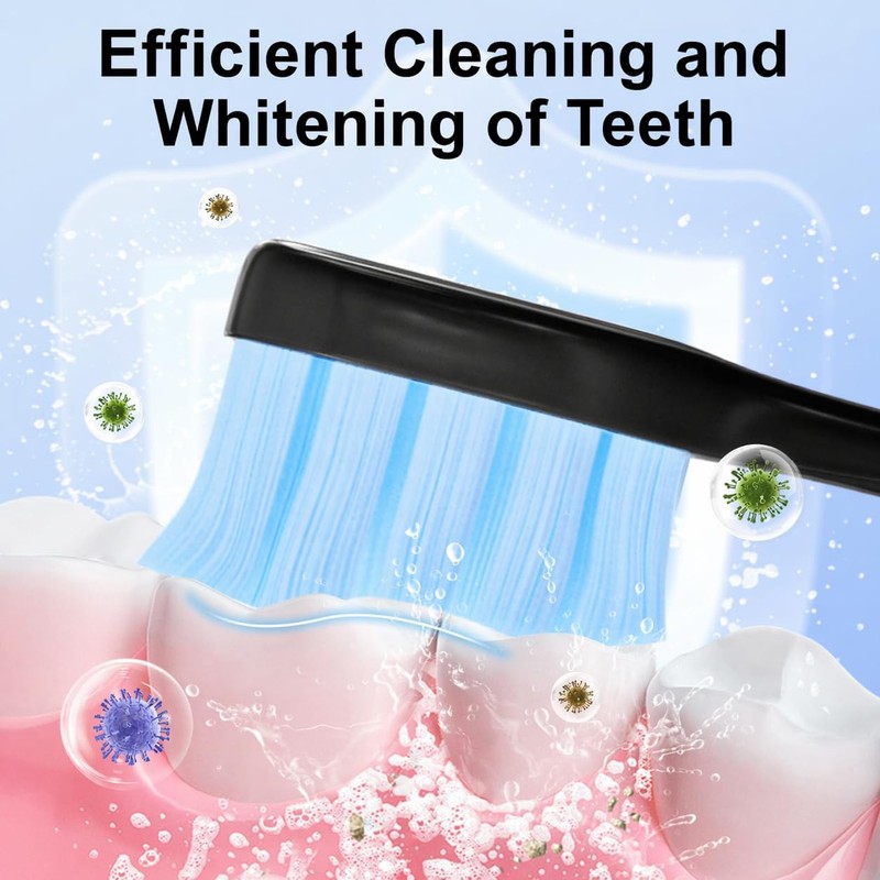Compatible with 7MAGIC Electric Toothbrush Replacement Brush Heads,for 7MAGIC Electric