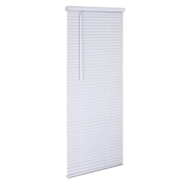 Lotus & Windoware Cordless 1" Vinyl Mini Blind 24" Wide x 60" Long, White (MLX2460WH)
