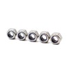 BinifiMux 40Pcs M4 x 0.7mm Stainless Steel Self-Lock Nylon Inserted