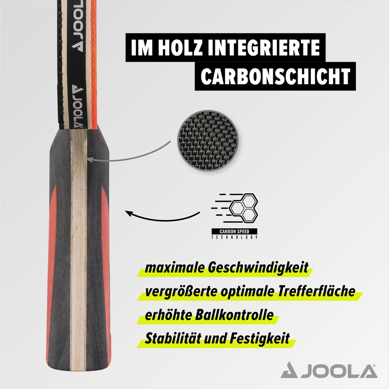 JOOLA Carbon Table Tennis Bat ITTF Approved Professional Table Tennis