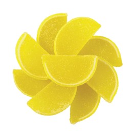 NY Spice Shop Lemon Jelly Candy Slices - 8 Ounce Jelly Fruit Candy - Dried Lemon Slices - Super Lemon Candy Candied Lemon Slices For Old-Fashioned Sweets Lovers
